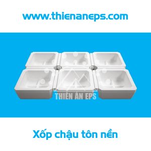 xốp chậu tôn nền